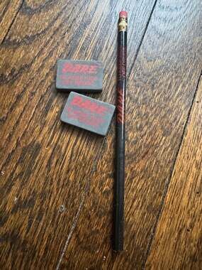 VINTAGE ‘90s D.A.R.E. DARE To Keep Kids Off Drugs Pencil and Eraser Set